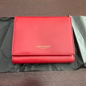 Saint Laurent Wallet in red colour